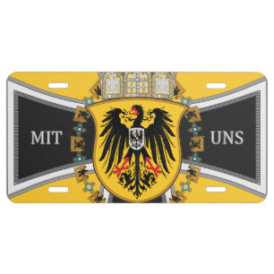 Prussia Keiser Flag License Plate