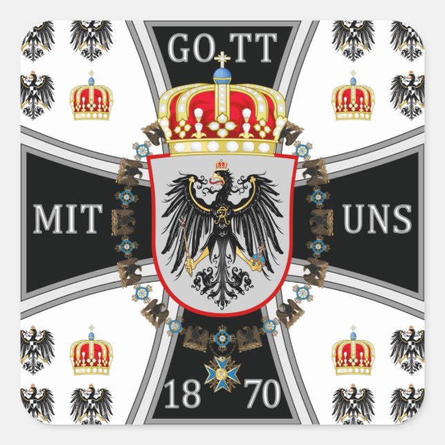 Prussia Square Sticker (Front)