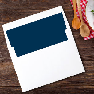 Prussian Blue minimal classic elegant Envelope Liner