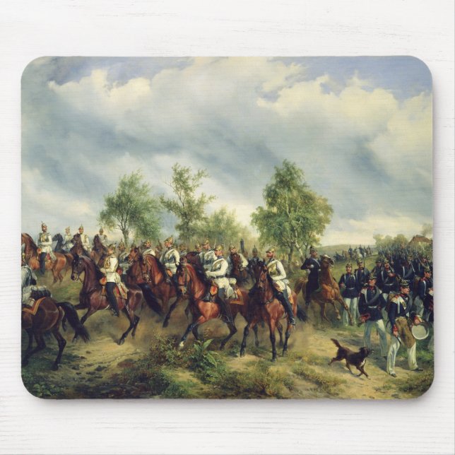 Prussian cavalry on expedition mouse pad (Front)