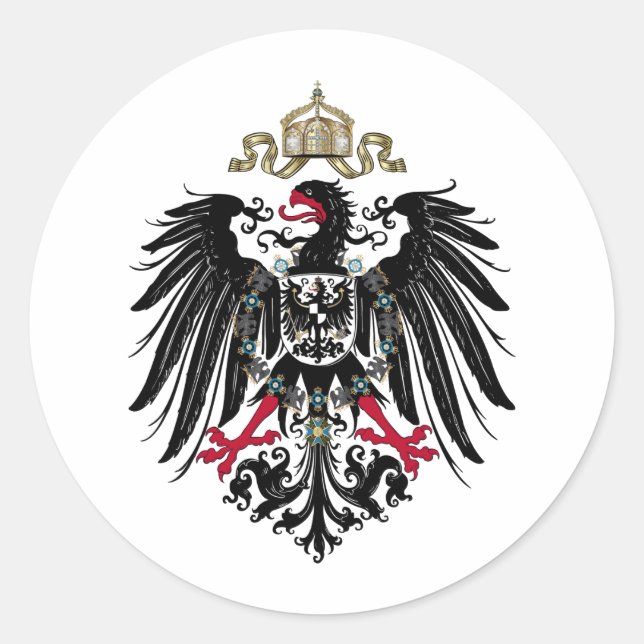 Prussian Eagle Classic Round Sticker (Front)