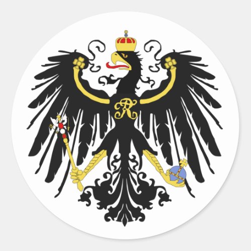 Prussian Eagle _ Flagge Preuens _ Reichsadle Classic Round Sticker