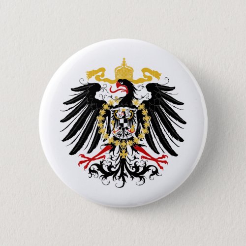 Prussian Eagle Red Black and Gold Pinback Button