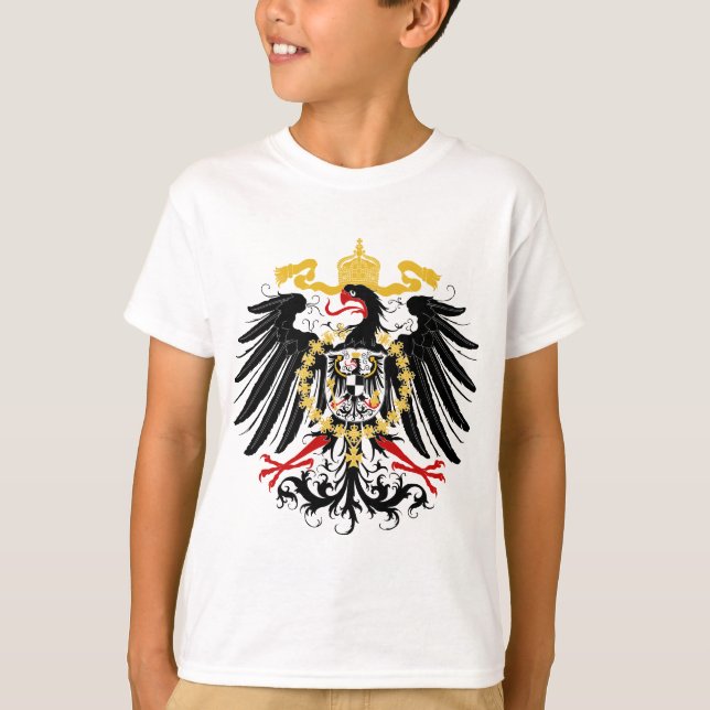 Prussian Eagle Red Black and Gold T-Shirt (Front)