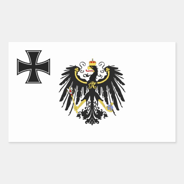 Prussian War Flag Rectangular Sticker (Front)