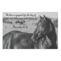 Pryor Mountain Mustang Bible Verse on Canvas: Tawa