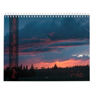 Pryor Mountain Sunrise & Sunset Calendar