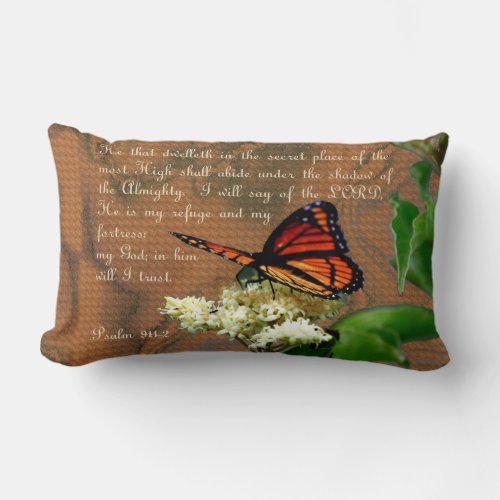 Ps91 Butterfly Throw Pillow Lumbar 13 x 21