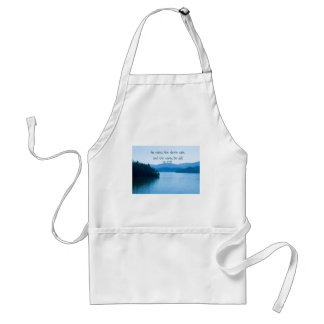 Ps 107:29 He makes the storm calm Adult Apron