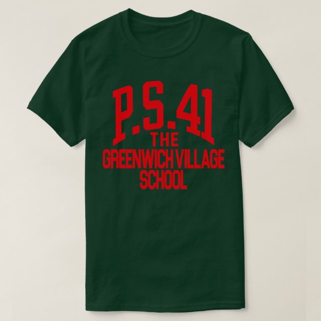 PS 41 Greenwich Village School T-Shirt (Design Front)