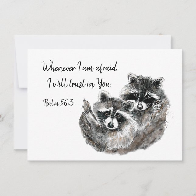Ps 56:3 When I am afraid I will Trust in You Quote (Front)