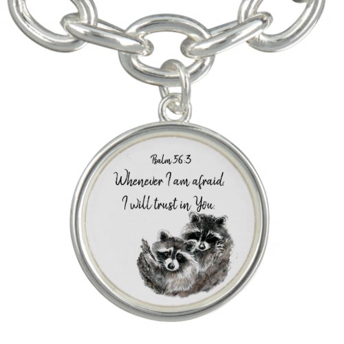 Ps 563 When I am afraid I will Trust in You Quote Bracelet