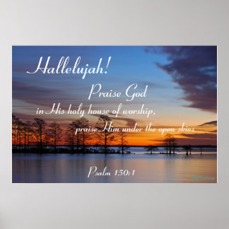 Psa 150:1 poster