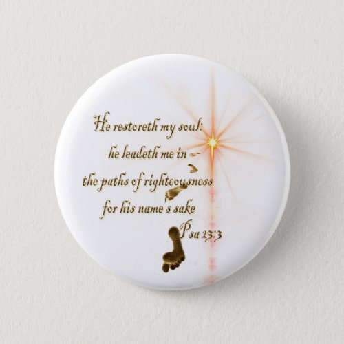 Psa 233 The Lord is my shepard Button