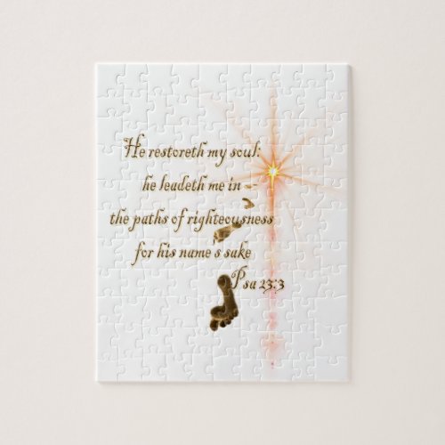 Psa 233 The Lord is my shepard Jigsaw Puzzle