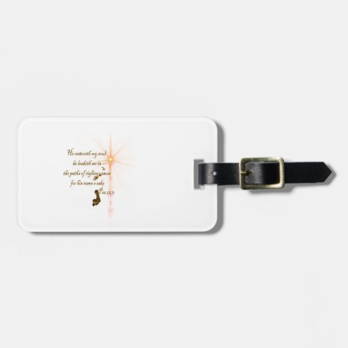 Psa 233 The Lord is my shepard Luggage Tag