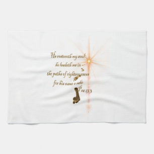 Psa 23.3 The Lord is my shepard Towel