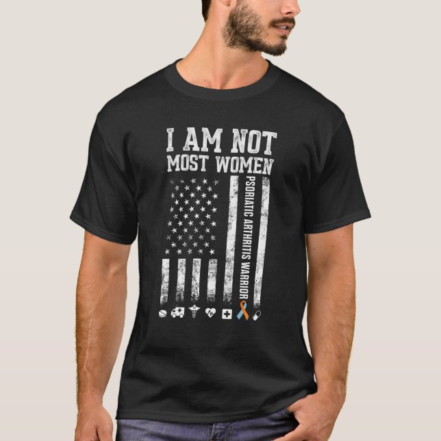 PSA Psoriatic Arthritis Warrior Awareness T Shirt (Front)