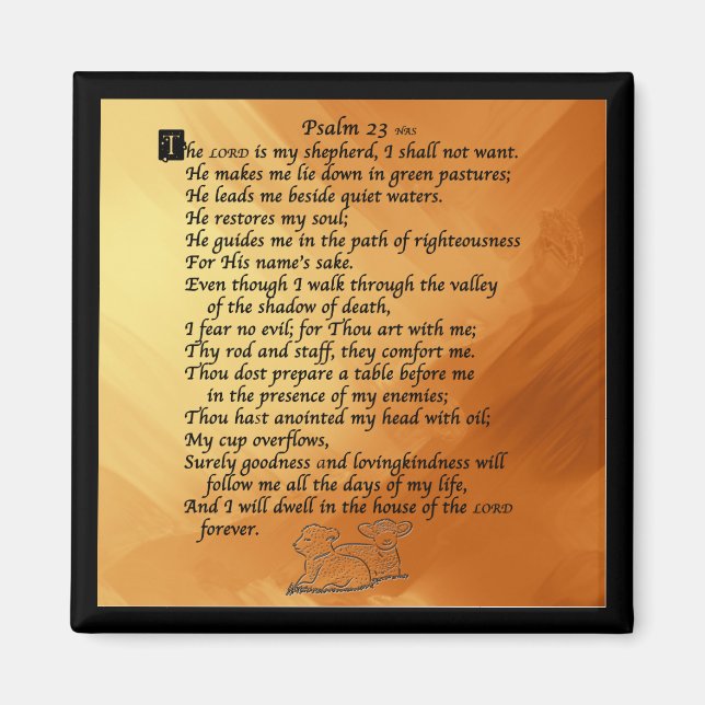Psalm23 Magnet (Front)