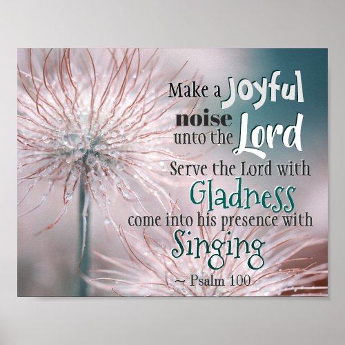 Psalm 1001_2 Make a joyful noise unto the Lord Poster