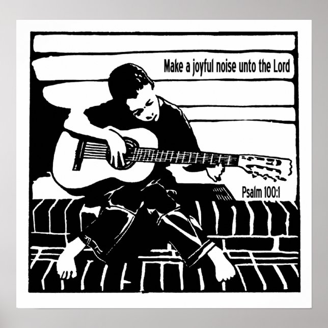 Psalm 100:1 poster (Front)