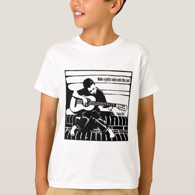 Psalm 100:1 T-Shirt (Front)