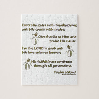 Psalm 100:4-5 jigsaw puzzle