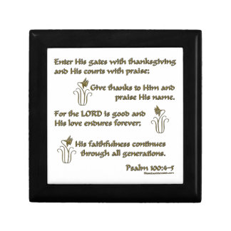 Psalm 100:4-5 keepsake box