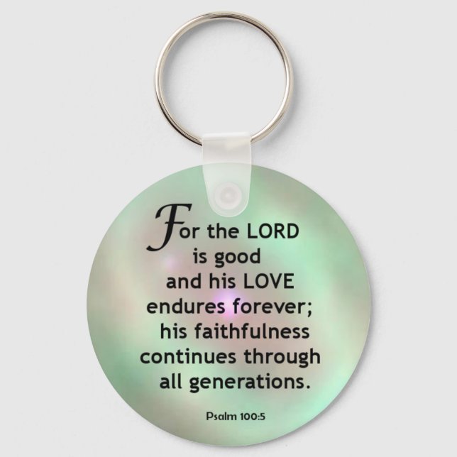Psalm 100:5 keychain (Front)