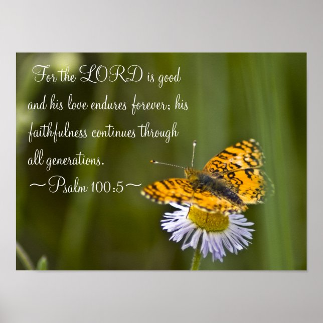 Psalm 100:5 poster (Front)