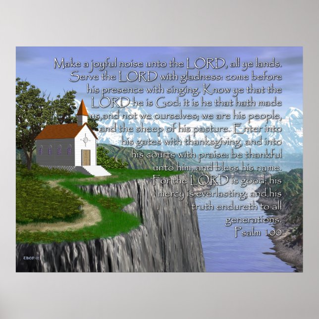 Psalm 100 (Wide Version) Poster (Front)