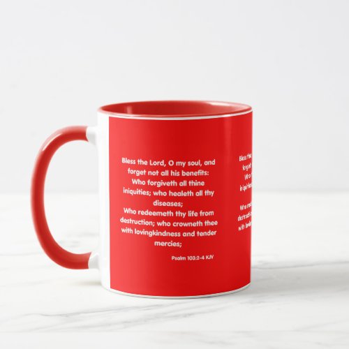 Psalm 1032_4 KJV Bible Scripture Two_Tone Mug