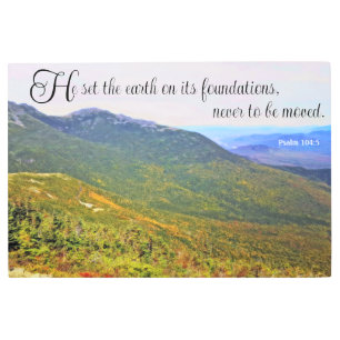 Psalm 104:5 Metal Print
