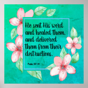 Psalm 107:20   poster