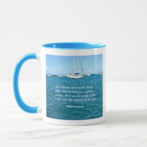 Psalm 10723_24 They that go down to the Sea Mug