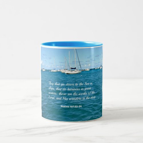 Psalm 10723_24 They that go down to the Sea Two_Tone Coffee Mug