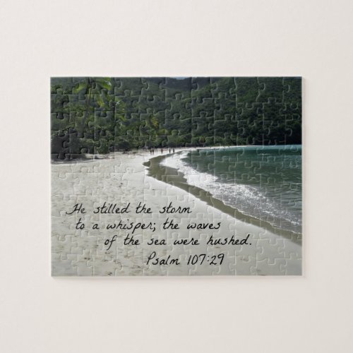 Psalm 10729  He stilled the storm Jigsaw Puzzle