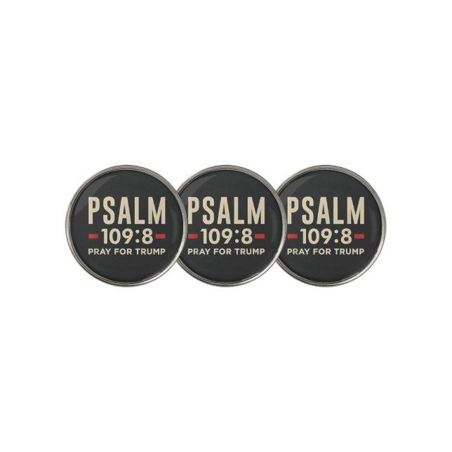 Psalm 109:8 Pray for Trump Religion inauguration  Golf Ball Marker (3 Up)
