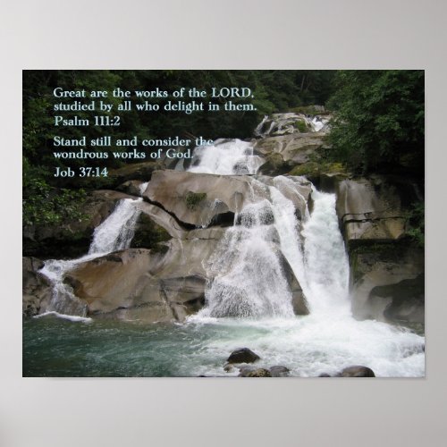 Psalm 1112 Waterfall Poster