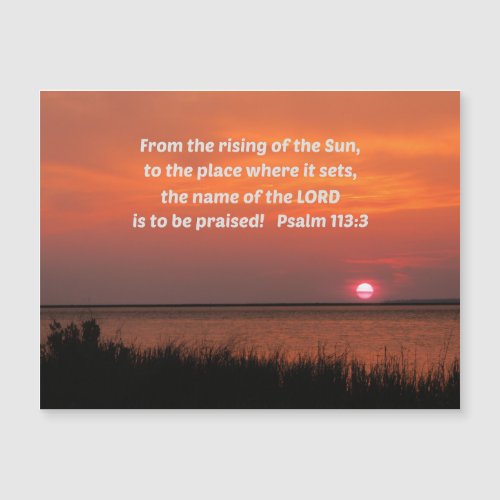 Psalm 1133 From the rising of the sun