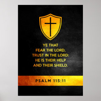 Psalm 115:11 Bible Verse Poster
