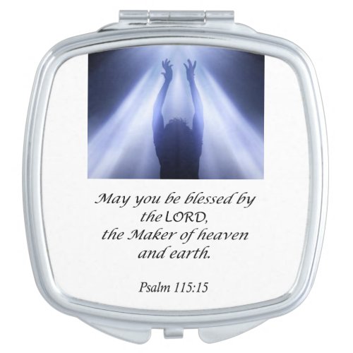 Psalm 11515 Square Compact Mirror