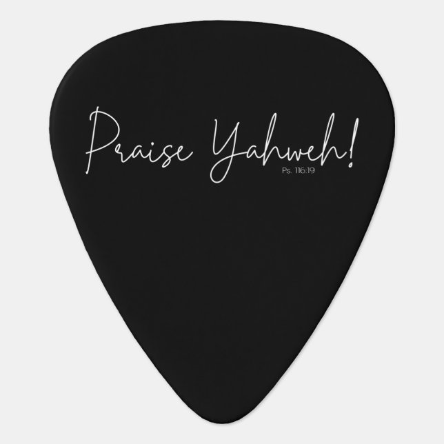 Psalm 116:9 Scripture Bible Verse Prayer Guitar Pi Guitar Pick (Front)