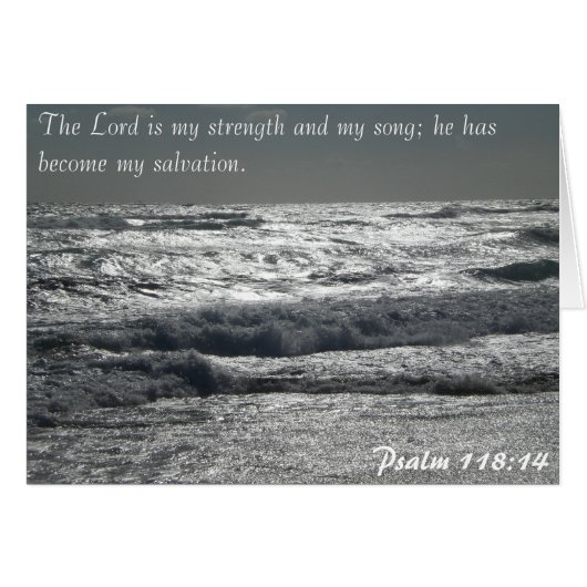 Psalm 118:14 - The Lord is my strength (Front Horizontal)