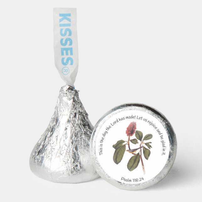 Psalm 118:24 Canada Warbler Hershey®'s Kisses® (Front)
