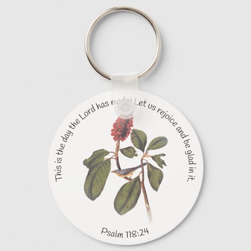 Psalm 11824 Canada Warbler Keychain