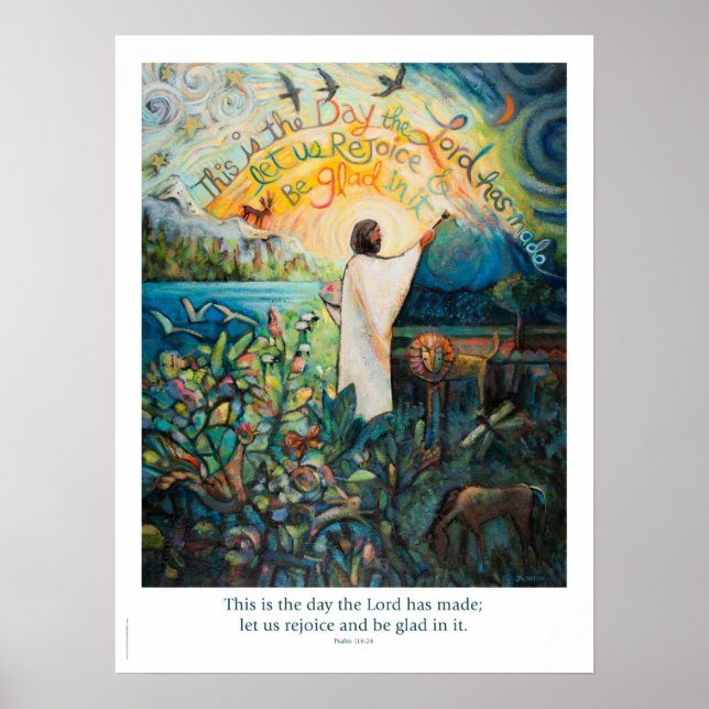 Psalm 118:24 Poster, This is the Day Poster (Front)