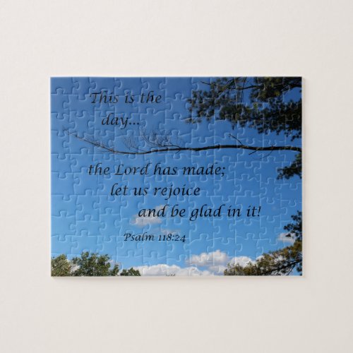 Psalm 11824 This is the day the Lord has made Jigsaw Puzzle