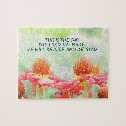 Psalm 11824 This is the Day the Lord has Made Jigsaw Puzzle