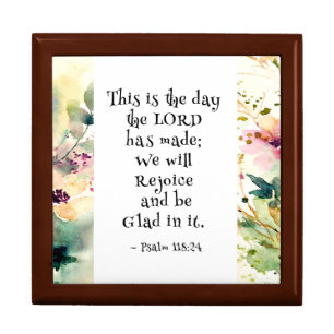 Psalm 118:24 This is the Day the Lord Made Bible Gift Box
